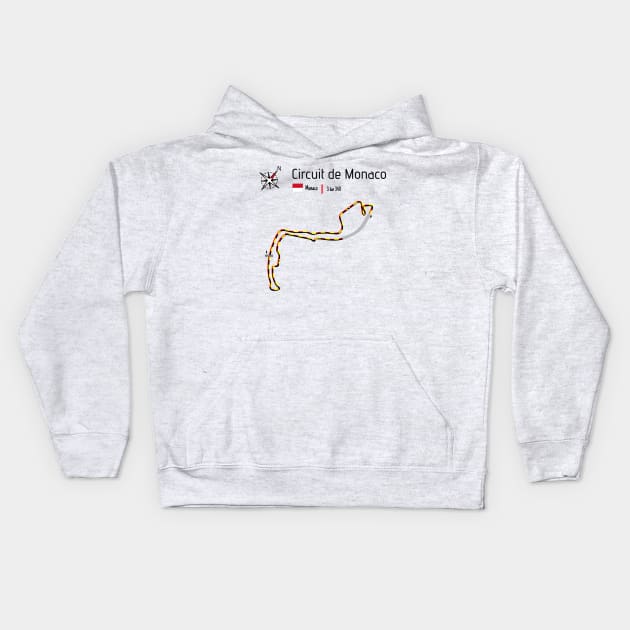 Circuit Monaco Kids Hoodie by Aurealis